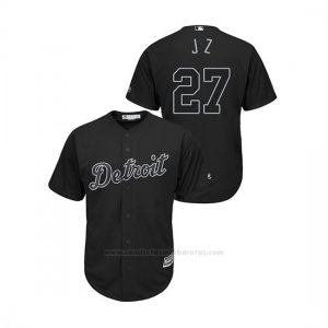 Camiseta Beisbol Hombre Detroit Tigers Jordan Zimmermann 2019 Players Weekend J Z Replica Negro