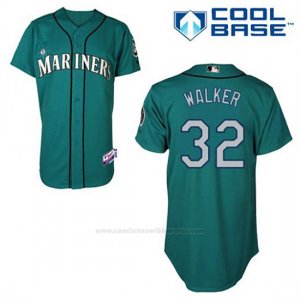 Camiseta Beisbol Hombre Seattle Mariners Taijuan Walker 32 Teal Verde Alterno Cool Base