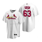 Camiseta Beisbol Hombre St. Louis Cardinals Edmundo Sosa Replica Primera Blanco