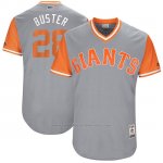 Camiseta Beisbol Hombre San Francisco Giants 2017 Little League World Series Buster Posey Gris