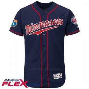 Camiseta Beisbol Hombre Minnesota Twins Blank Azul Flex Base Autentico Coleccion Entrenamiento de Primavera
