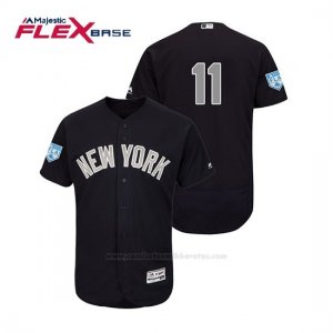 Camiseta Beisbol Hombre New York Yankees Brett Gardner Flex Base Entrenamiento de Primavera Alternato 2019 Azul