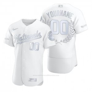 Camiseta Beisbol Hombre Washington Nationals Personalizada Awards Collection Blanco