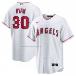 Camiseta Beisbol Hombre Los Angeles Angels Nolan Ryan Retired Primera Replica Blanco