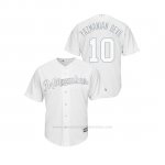 Camiseta Beisbol Hombre Milwaukee Brewers Yasmani Grandal 2019 Players Weekend Replica Blanco