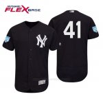 Camiseta Beisbol Hombre New York Yankees Miguel Andujar Flex Base Entrenamiento de Primavera 2019 Azul