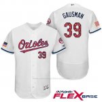 Camiseta Beisbol Hombre Baltimore Orioles 2017 Estrellas Y Rayas 39 Kevin Gausman Blanco Flex Base