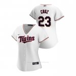 Camiseta Beisbol Mujer Minnesota Twins Nelson Cruz 2020 Replica Primera Blanco