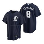 Camiseta Beisbol Hombre Detroit Tigers Robbie Grossman Replica Alterno Azul