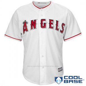 Camiseta Beisbol Hombre Los Angeles Angels Blanco Cool Base