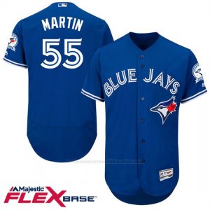 Camiseta Beisbol Hombre Toronto Blue Jays Russell Martin 55 Azul Flex Base Autentico Coleccion 40 Aniversario