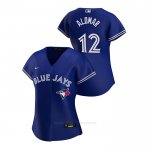 Camiseta Beisbol Mujer Toronto Blue Jays Roberto Alomar 2020 Replica Alterno Azul