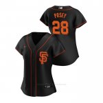 Camiseta Beisbol Mujer San Francisco Giants Buster Posey 2020 Replica Alterno Negro