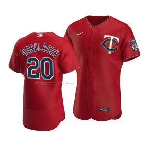 Camiseta Beisbol Hombre Minnesota Twins Josh Donaldson Autentico Alterno Rojo
