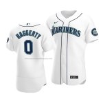 Camiseta Beisbol Hombre Seattle Mariners Sam Haggerty Autentico Primera Blanco