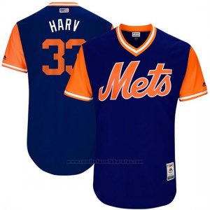 Camiseta Beisbol Hombre New York Mets 2017 Little League World Series Matt Harvey Royal