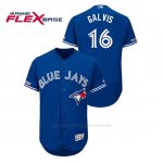 Camiseta Beisbol Hombre Toronto Blue Jays Freddy Galvis 150th Aniversario Patch Autentico Flex Base Azul