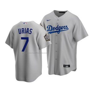 Camiseta Beisbol Hombre Los Angeles Dodgers Julio Urias 2020 Replica Alterno Gris