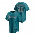 Camiseta Beisbol Hombre Seattle Mariners Daniel Vogelbach Replica Alterno Verde