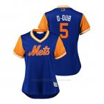 Camiseta Beisbol Mujer New York Mets David Wright 2018 Llws Players Weekend D Dub Royal