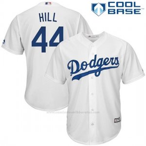 Camiseta Beisbol Hombre Los Angeles Dodgers Rich Hill Blanco Cool Base