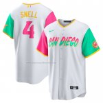 Camiseta Beisbol Hombre San Diego Padres Blake Snell City Connect Replica Blanco