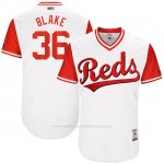 Camiseta Beisbol Hombre Cincinnati Reds 2017 Little League World Series 36 Blake Wood Blanco
