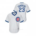 Camiseta Beisbol Hombre Chicago Cubs Ryne Sandberg Cooperstown Collection Replica Primera Blanco