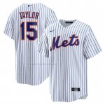 Camiseta Beisbol Hombre New York Mets Tyrone Taylor Primera Replica Blanco Camiseta Beisbol Hombre New York Mets Tyrone Taylor Primera Replica Blanco