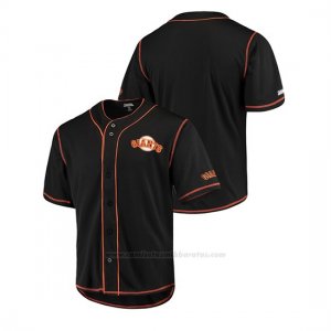 Camiseta Beisbol Hombre San Francisco Giants Button-Down Stitches Team Color Negro