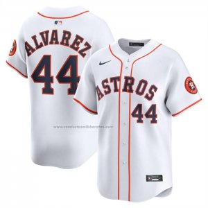Camiseta Beisbol Hombre Houston Astros Yordan Alvarez Limited Jugador Blanco