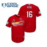Camiseta Beisbol Hombre St. Louis Cardinals Kolten Wong Cool Base Entrenamiento de Primavera 2019 Rojo