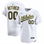 Camiseta Beisbol Hombre Oakland Athletics Retired Roster Primera Limited Blanco