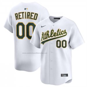 Camiseta Beisbol Hombre Oakland Athletics Retired Roster Primera Limited Blanco