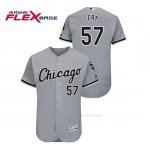 Camiseta Beisbol Hombre Chicago White Sox Jace Fry 150th Aniversario Patch Flex Base Gris