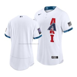 Camiseta Beisbol Hombre Arizona Diamondbacks 2021 All Star Autentico Blanco