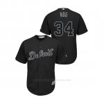 Camiseta Beisbol Hombre Detroit Tigers Jake Rogers 2019 Players Weekend Rog Replica Negro