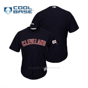Camiseta Beisbol Hombre Cleveland Indians 2019 All Star Game Patch Cool Base Alternato Personalizada Azul