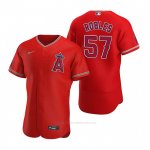 Camiseta Beisbol Hombre Los Angeles Angels Hansel Robles Autentico 2020 Alterno Rojo