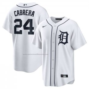 Camiseta Beisbol Hombre Detroit Tigers Miguel Cabrera Retired Primera Replica Blanco