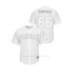 Camiseta Beisbol Hombre San Diego Padres Robert Stock 2019 Players Weekend Replica Blanco