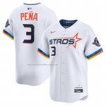 Camiseta Beisbol Hombre Houston Astros Jeremy Pena 2025 City Connect Limited Blanco