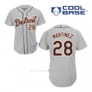 Camiseta Beisbol Hombre Detroit Tigers J.d. Martinez 28 Gris Cool Base