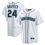 Camiseta Beisbol Hombre Seattle Mariners Ken Griffey Jr Retired Replica Blanco Camiseta Beisbol Hombre Seattle Mariners Ken Griffey Jr Retired Replica Blanco