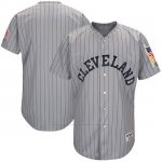 Camiseta Beisbol Hombre Cleveland Indians Gris 1917 Turn Back The Clock