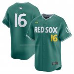 Camiseta Beisbol Hombre Boston Red Sox Jarren Duran 2025 City Connect Limited Verde