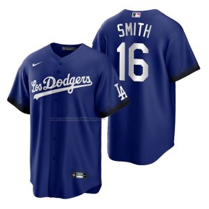 Camiseta Beisbol Hombre Los Angeles Dodgers Will Smith 2021 City Connect Replica Azul