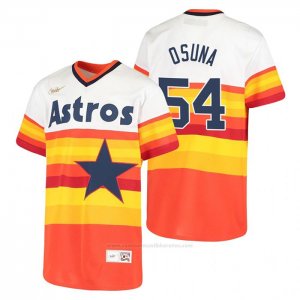 Camiseta Beisbol Nino Houston Astros Roberto Osuna Cooperstown Collection Primera Blanco