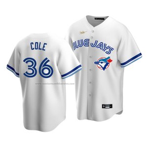 Camiseta Beisbol Hombre Toronto Blue Jays A.j. Cole Cooperstown Collection Primera Blanco