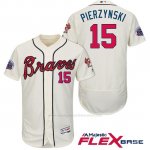 Camiseta Beisbol Hombre Atlanta Braves 15 A.J. Pierzynski Crema 2017 All Star Flex Base